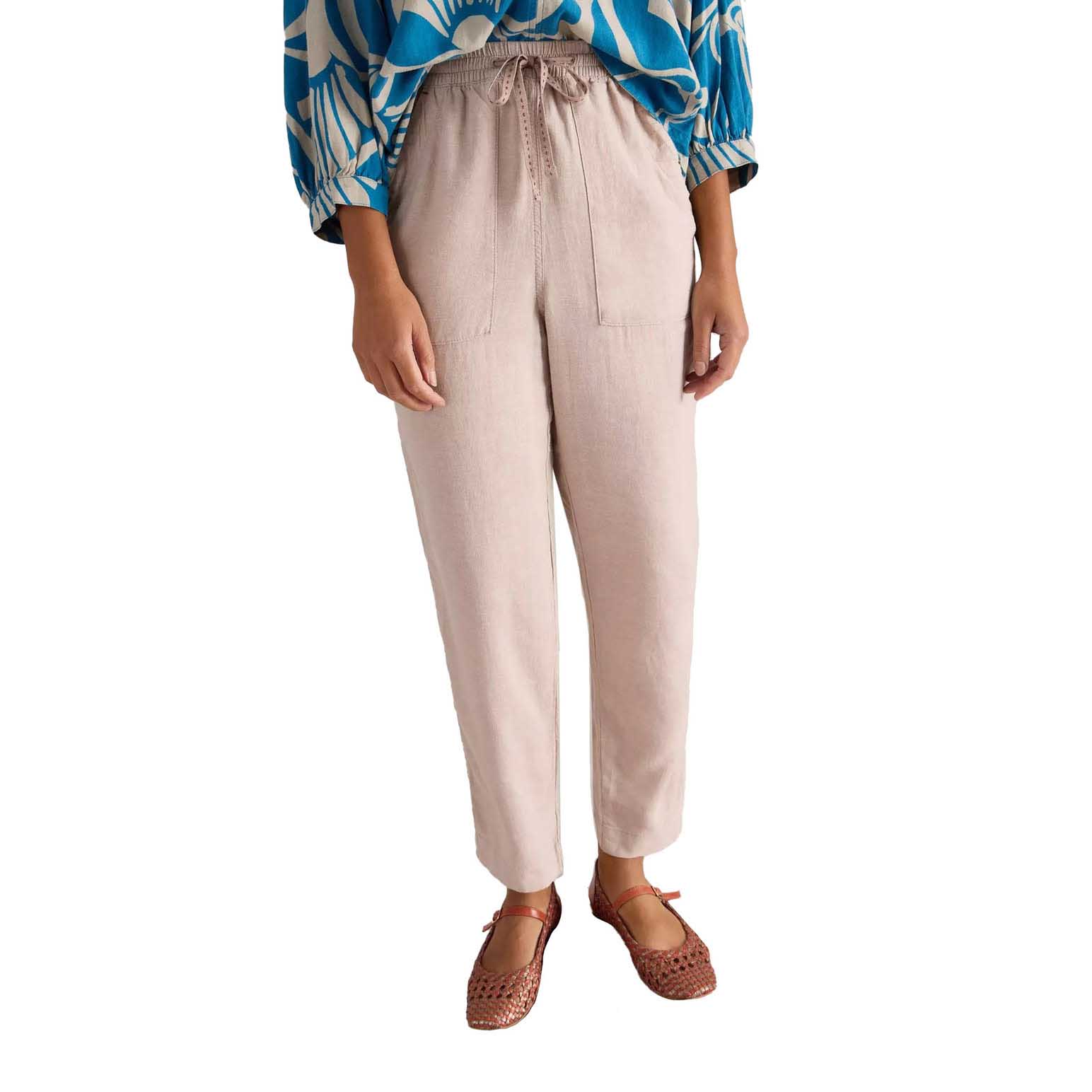 White Stuff Elle Linen Blend Trouser